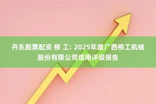 丹东股票配资 柳 工: 2025年度广西柳工机械股份有限公司信用评级报告